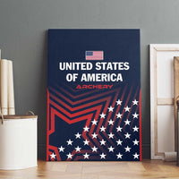 Personalized USA 2025 Archery Canvas Wall Art Aim Shoot Win