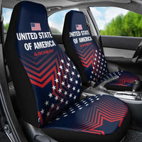 Personalized USA 2025 Archery Car Seat Cover Aim Shoot Win