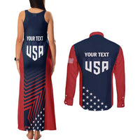 Personalized USA 2025 Archery Couples Matching Tank Maxi Dress and Long Sleeve Button Shirt Aim Shoot Win