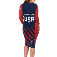 Personalized USA 2025 Archery Family Matching Long Sleeve Bodycon Dress and Hawaiian Shirt Aim Shoot Win