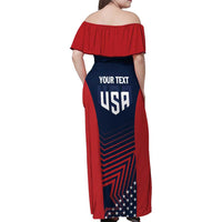 Personalized USA 2025 Archery Family Matching Off Shoulder Maxi Dress and Hawaiian Shirt Aim Shoot Win
