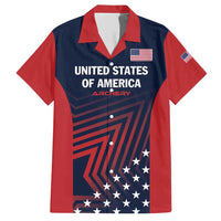 Personalized USA 2025 Archery Family Matching Short Sleeve Bodycon Dress and Hawaiian Shirt Aim Shoot Win