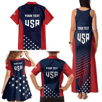 Personalized USA 2025 Archery Family Matching Tank Maxi Dress and Hawaiian Shirt Aim Shoot Win