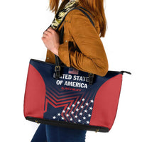 Personalized USA 2025 Archery Leather Tote Bag Aim Shoot Win