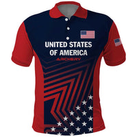 Personalized USA 2025 Archery Polo Shirt Aim Shoot Win