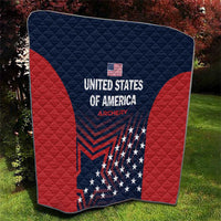 Personalized USA 2025 Archery Quilt Aim Shoot Win