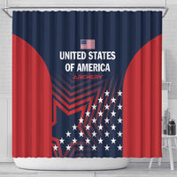 Personalized USA 2025 Archery Shower Curtain Aim Shoot Win