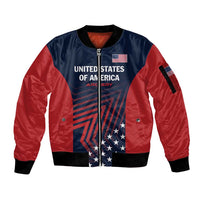 Personalized USA 2025 Archery Sleeve Zip Bomber Jacket Aim Shoot Win