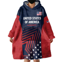 Personalized USA 2025 Archery Wearable Blanket Hoodie Aim Shoot Win