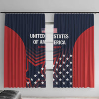 Personalized USA 2025 Archery Window Curtain Aim Shoot Win