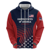 Personalized USA 2025 Archery Zip Hoodie Aim Shoot Win