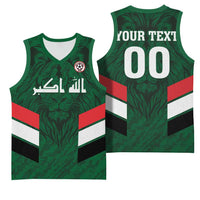 Custom Football 2026 Iraq Basketball Jersey Go Lions of Mesopotamia