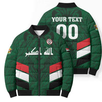 Custom Football 2026 Iraq Bomber Puffer Jacket Go Lions of Mesopotamia