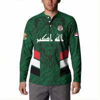 Custom Football 2026 Iraq Button Sweatshirt Go Lions of Mesopotamia