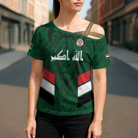 Custom Football 2026 Iraq Cross Shoulder Shirt Go Lions of Mesopotamia