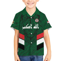 Custom Football 2026 Iraq Kid Hawaiian Shirt Go Lions of Mesopotamia