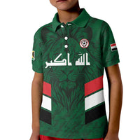 Custom Football 2026 Iraq Kid Polo Shirt Go Lions of Mesopotamia