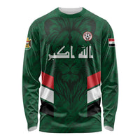 Custom Football 2026 Iraq Long Sleeve Shirt Go Lions of Mesopotamia