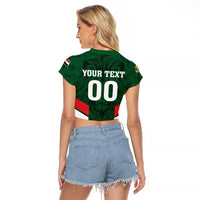 Custom Football 2026 Iraq Raglan Cropped T Shirt Go Lions of Mesopotamia