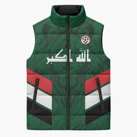 Custom Football 2026 Iraq Sleeveless Puffer Jacket Go Lions of Mesopotamia