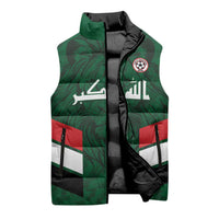 Custom Football 2026 Iraq Sleeveless Puffer Jacket Go Lions of Mesopotamia