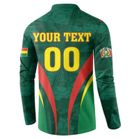 Custom Football 2026 Bolivia Button Sweatshirt La Verde Come On