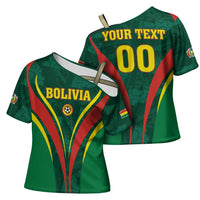 Custom Football 2026 Bolivia Cross Shoulder Shirt La Verde Come On