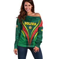 Custom Football 2026 Bolivia Off Shoulder Sweater La Verde Come On