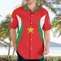 Custom Football 2026 Suriname Red Hawaiian Shirt Sranankondre Fubal Pluga