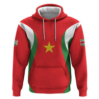 Custom Football 2026 Suriname Red Hoodie Sranankondre Fubal Pluga