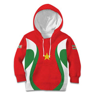 Custom Football 2026 Suriname Red Kid Hoodie Sranankondre Fubal Pluga