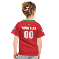 Custom Football 2026 Suriname Red Kid T Shirt Sranankondre Fubal Pluga
