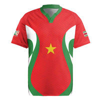 Custom Football 2026 Suriname Red Rugby Jersey Sranankondre Fubal Pluga