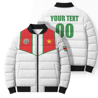 Custom Football 2026 Suriname White Bomber Puffer Jacket Natio Together We Rise