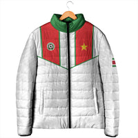 Custom Football 2026 Suriname White Padded Jacket Natio Together We Rise