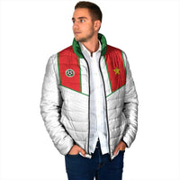 Custom Football 2026 Suriname White Padded Jacket Natio Together We Rise
