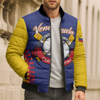 Custom Baseball 2026 Venezuela World Champion Bomber Puffer Jacket Arepa Power Make History