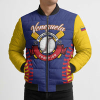 Custom Baseball 2026 Venezuela World Champion Bomber Puffer Jacket Arepa Power Make History