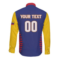 Custom Baseball 2026 Venezuela World Champion Long Sleeve Button Shirt Arepa Power Make History