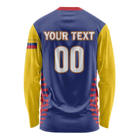 Custom Baseball 2026 Venezuela World Champion Long Sleeve Shirt Arepa Power Make History