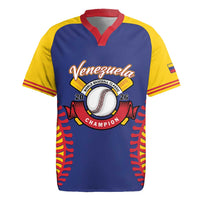 Custom Baseball 2026 Venezuela World Champion Rugby Jersey Arepa Power Make History