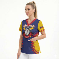 Custom Baseball 2026 Venezuela World Champion Scrub Top Arepa Power Make History