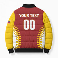 Custom Baseball 2026 Venezuela World Champion Bomber Puffer Jacket Chamo Arepa Power
