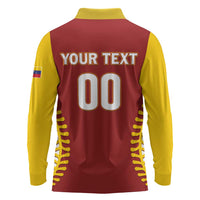Custom Baseball 2026 Venezuela World Champion Long Sleeve Polo Shirt Chamo Arepa Power