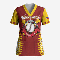 Custom Baseball 2026 Venezuela World Champion Scrub Top Chamo Arepa Power