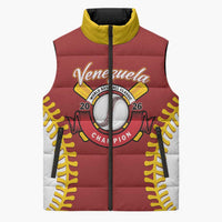 Custom Baseball 2026 Venezuela World Champion Sleeveless Puffer Jacket Chamo Arepa Power
