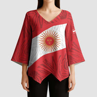 Personalized Peru Inti Kimono Sleeve Blouse 1822 Flag Stylized