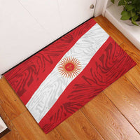Peru Inti Rubber Doormat 1822 Flag Stylized