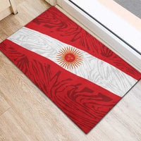Peru Inti Rubber Doormat 1822 Flag Stylized