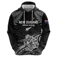 Custom New Zealand 2024 Rugby Hoodie Silver Fern Aotearoa Kiwi - Wonder Print Shop